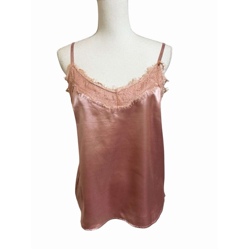 NWT Astrologie Women's M Blush Satin Lace Cami Top Coquette Y2K Slip Aesthetic